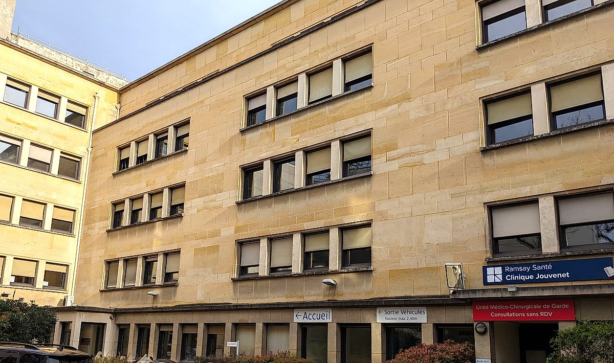 Façade de la Clinique Jouvenet, Paris 16e